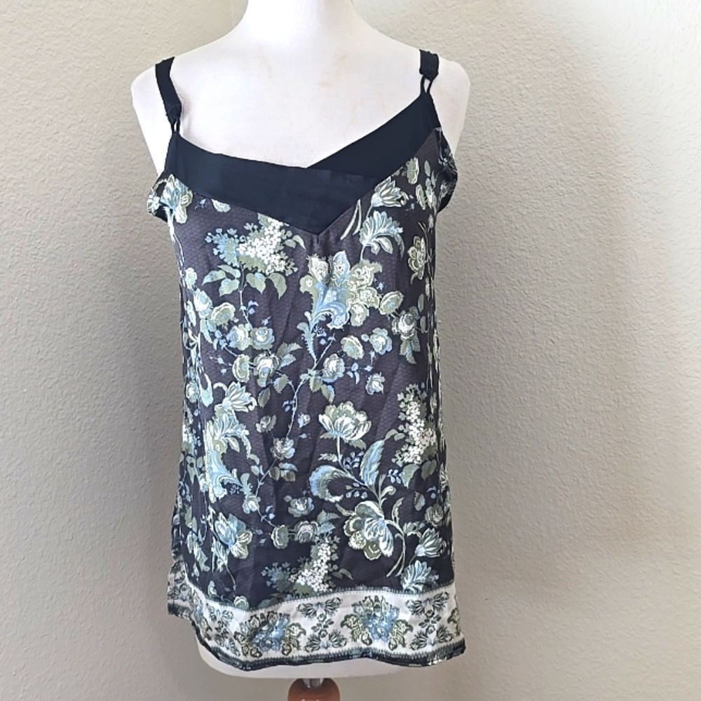 Intimately Free People Y2y Womens Satin Trim Tie Back Cami Top S